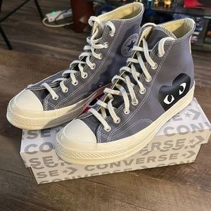 Converse gray Comme Des Garcons Hidden Heart sneakers